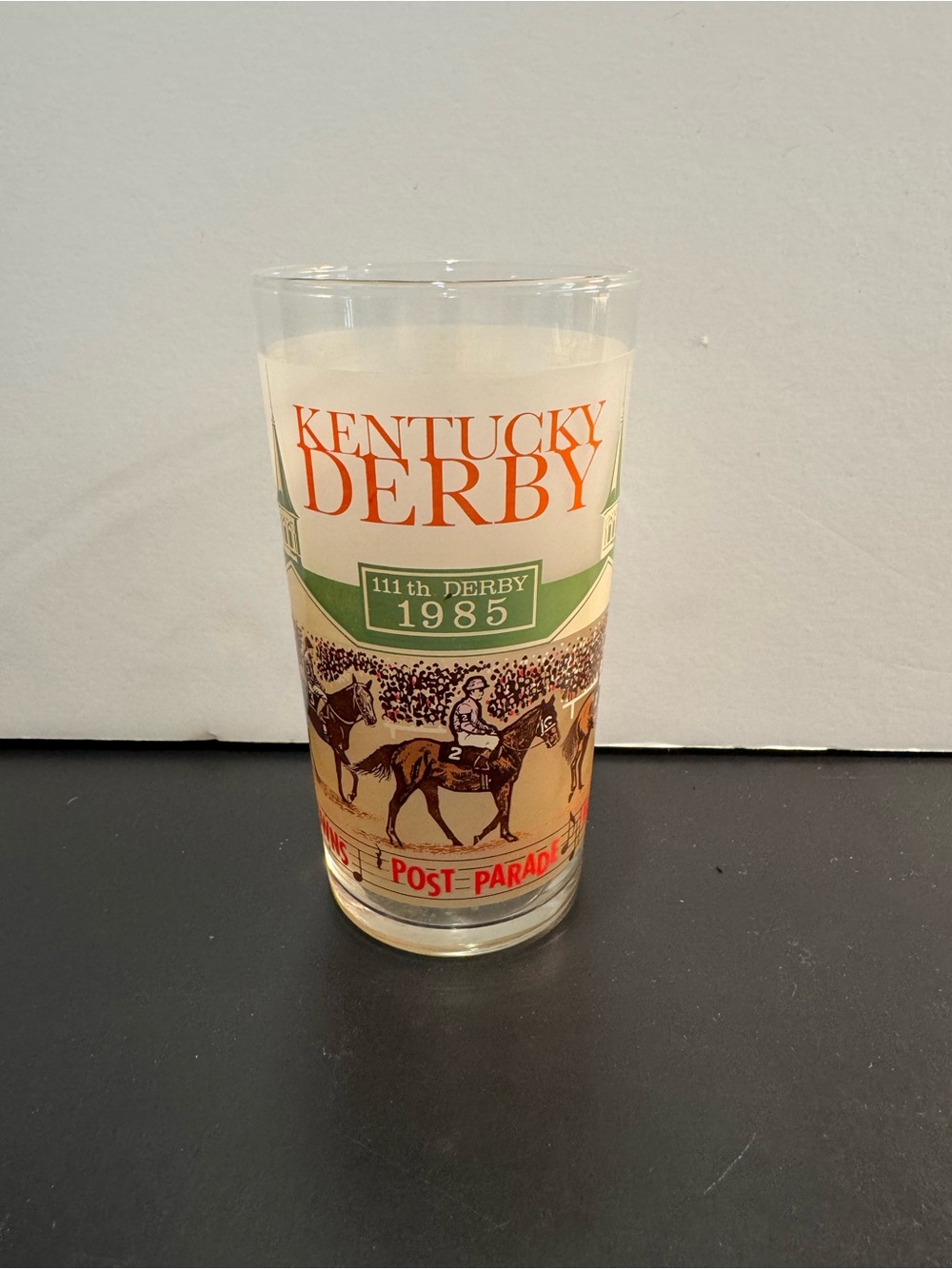1985 Kentucky Derby 111 Mint Julep Glass